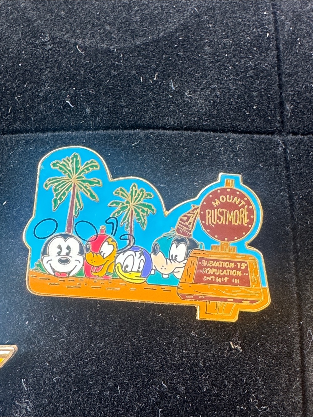 Disney Mount Rustmore Enamel Pin — Colorful Cartoon Characters